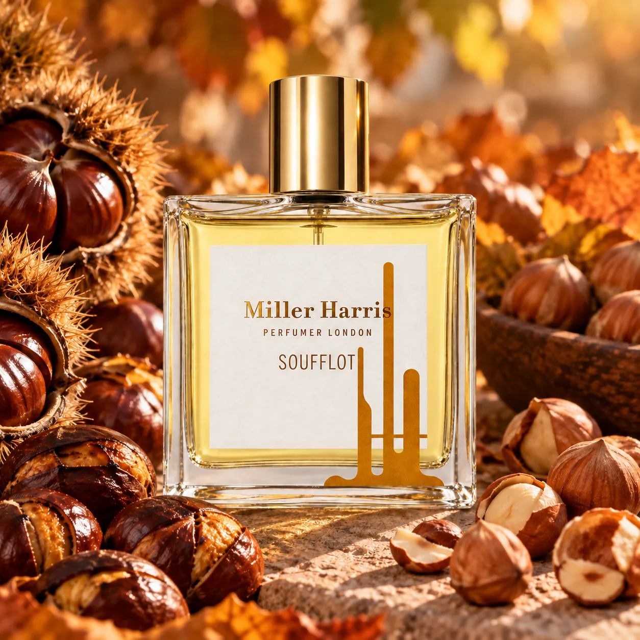 Harris Miller Soufflot_sample_duftprobe_nichea Miller Harris Soufflot Parfum mit gerösteten Kastanien und Haselnüssen