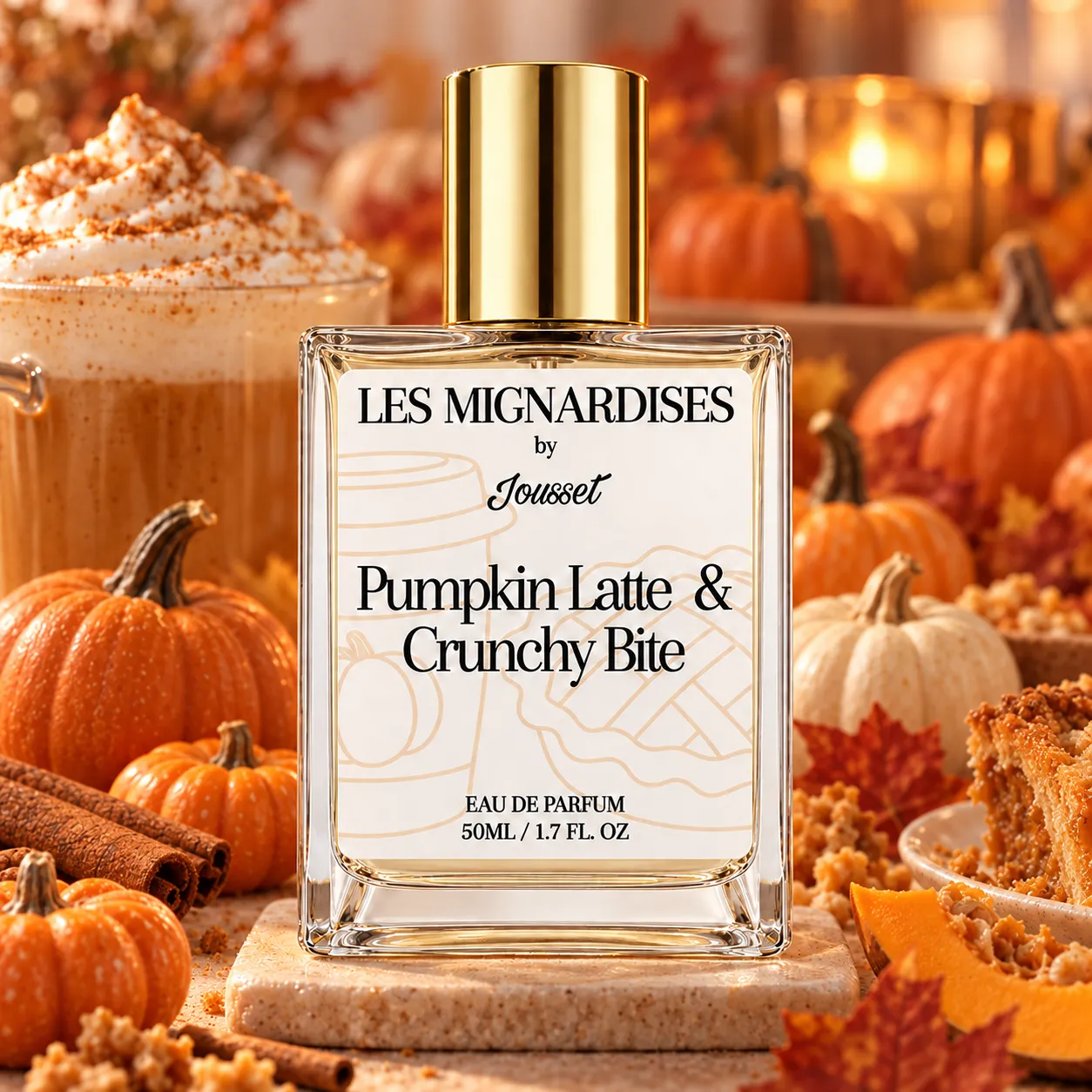 Pumpkin Latte and Crunchy Bite Jousset Parfums_Duftprobe_sample_by_nichea Jousset Pumpkin Latte & Crunchy Bite Parfum mit Kürbis und Pumpkin Spice Latte